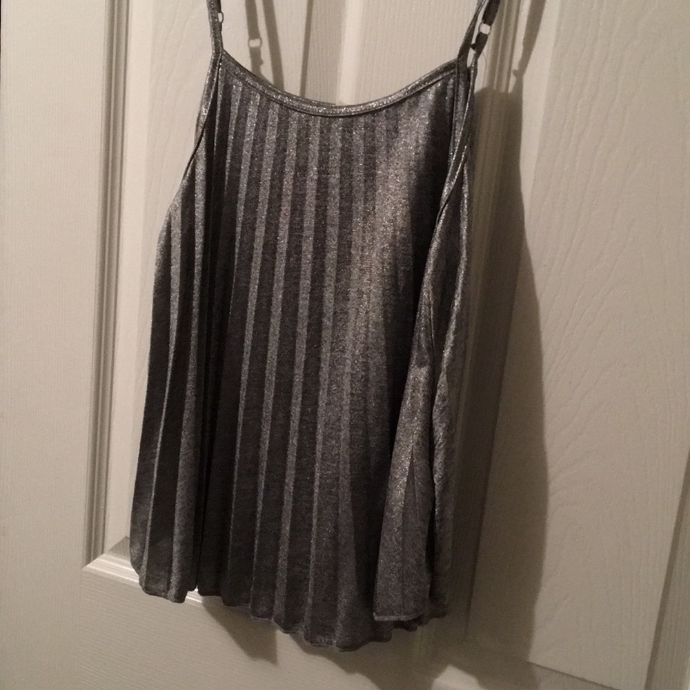 Shimmery silver cami